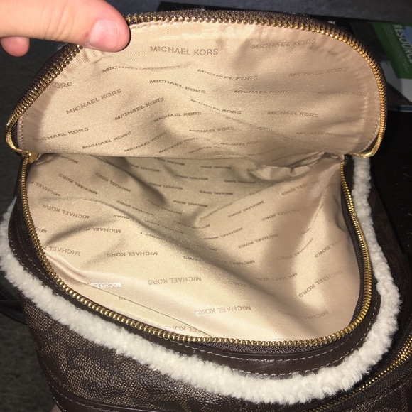 Michael Kors Fur Backpack - Picture 3 of 5